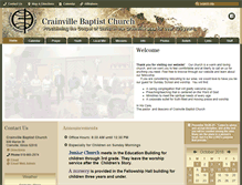 Tablet Screenshot of crainvillebaptistchurch.org